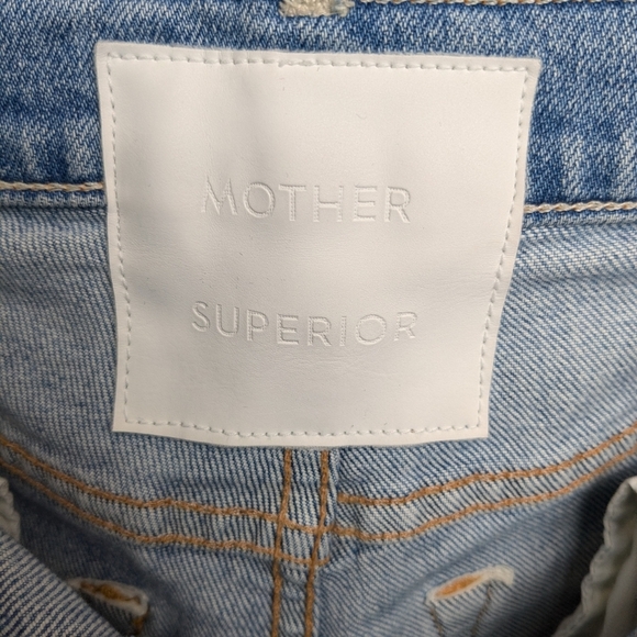 MOTHER The Insider Step Crop Fray Jeans In The Problem With Miracles Sz 25 - Picture 5 of 13